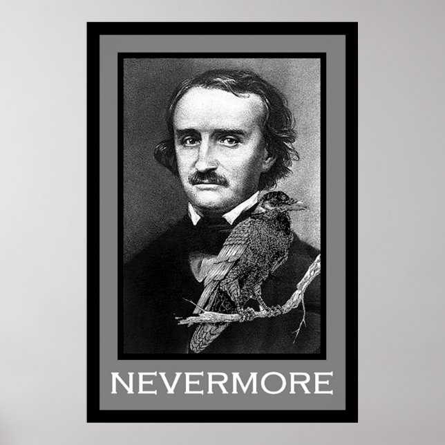 Edgar Allan Poe und Raven Poster (Vorne)