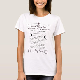 Edgar Allan Poe-Verrücktheit gegen T-Shirt