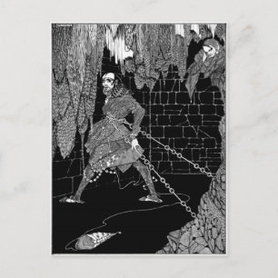 Edgar Allan Poe's Cask of Amontillado Postkarte