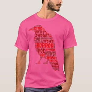 Edgar Allen Poe King Lovecraft Shelly Stoker Horro T-Shirt