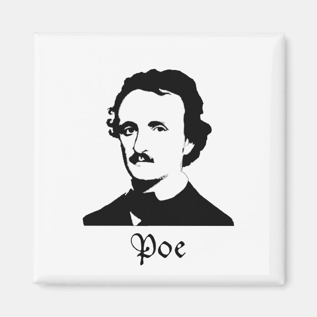 Edgar Allen Poe Magnet (Vorne)