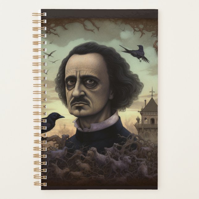 Edgar Allen Poe Raven Planner Planer (Vorderseite)