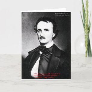 Edgar Allen Poe "Religion ist Weisheit Zitat Gesch Karte