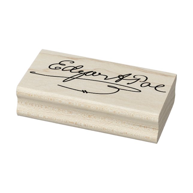 Edgar Allen Poe Signature Rubber Art Briefmarke Gummistempel (Stempel)