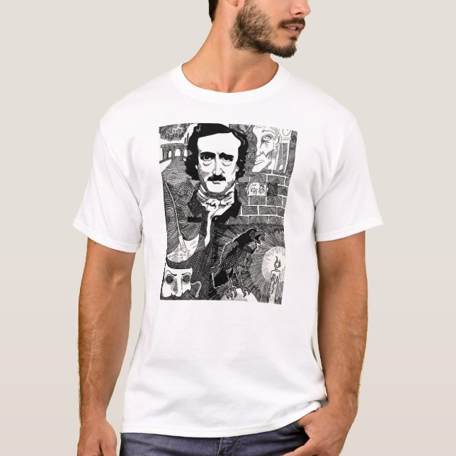 Edgar Allen Poe T-Shirt (Vorderseite)