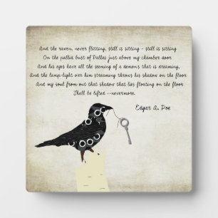Edgar Allen Poe Table Decor Fotoplatte