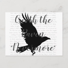 Edgar Allen Poe The Raven Postcard Postkarte