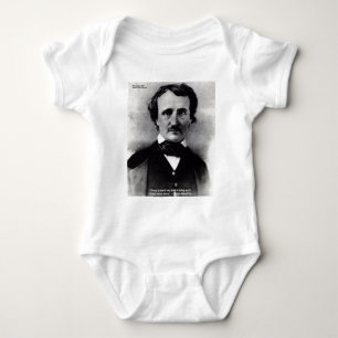 Edgar Allen Poe "Weep Alone" Liebe Zitat Geschenke Baby Strampler