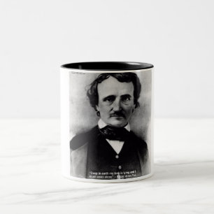 Edgar Allen Poe "Weep Alone" Liebe Zitat Geschenke Zweifarbige Tasse