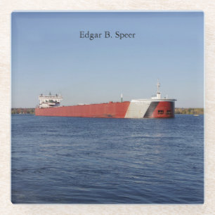 Edgar B. Speer Glas Untersetzer