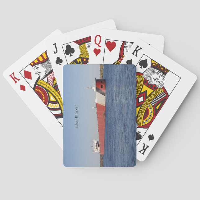 Edgar B. Speer spielt Karten Spielkarten (Rückseite)