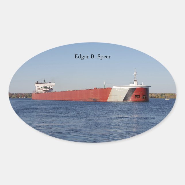 Edgar B. Speer sticker (Devant)