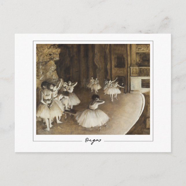 Edgar Degas #22-2 - Fine Art Postcard Postkarte (Vorderseite)