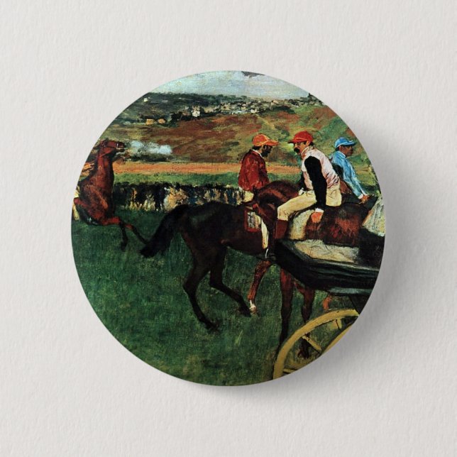 Edgar Degas, Auf den Rassen Button (Vorderseite)