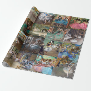 Edgar Degas - Auswahl von Meisterwerken von Tänzer Geschenkpapier
