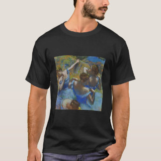 Edgar Degas Ballerinas in Blau Ballet Impressioni T-Shirt