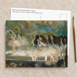 Edgar Degas - Ballett an der Pariser Oper Postkarte