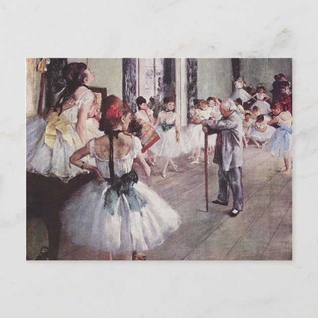 Edgar Degas Ballett-Lektion Postkarte (Vorderseite)