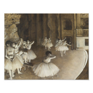 Edgar Degas - Ballett-Probe auf Bühne Fotodruck