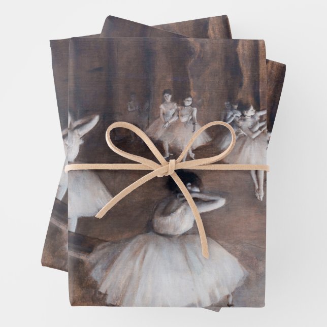Edgar Degas - Ballett-Probe auf Bühne Geschenkpapier Set (Beispiel)