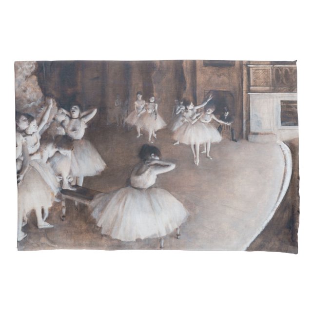 Edgar Degas - Ballett-Probe auf Bühne Kissenbezug (Vorderseite)