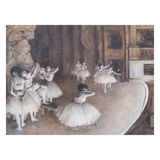Edgar Degas - Ballett-Probe auf Bühne Tischdecke (Vorderseite (Horizontal))