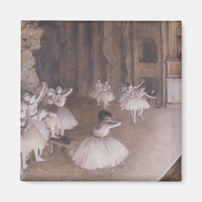 Edgar Degas | Ballett-Probe auf der Bühne, 1874 Magnet (Vorne)