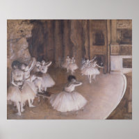 Edgar Degas | Ballett-Probe auf der Bühne, 1874