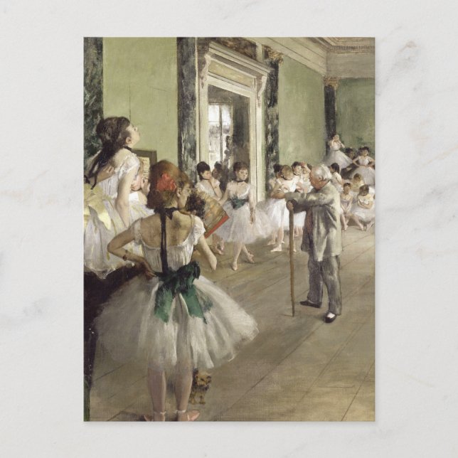 Edgar Degas | Ballettklasse Postkarte (Vorderseite)