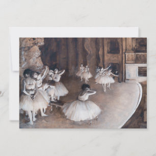 Edgar Degas - Ballettprobe auf der Bühne Einladung