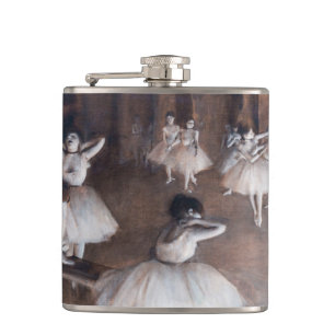 Edgar Degas - Ballettprobe auf der Bühne Flachmann