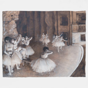Edgar Degas - Ballettprobe auf der Bühne Fleecedecke