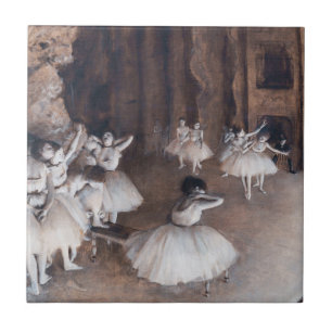 Edgar Degas - Ballettprobe auf der Bühne Fliese
