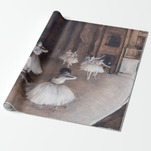 Edgar Degas - Ballettprobe auf der Bühne Geschenkpapier