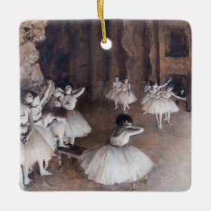 Edgar Degas - Ballettprobe auf der Bühne Keramikornament
