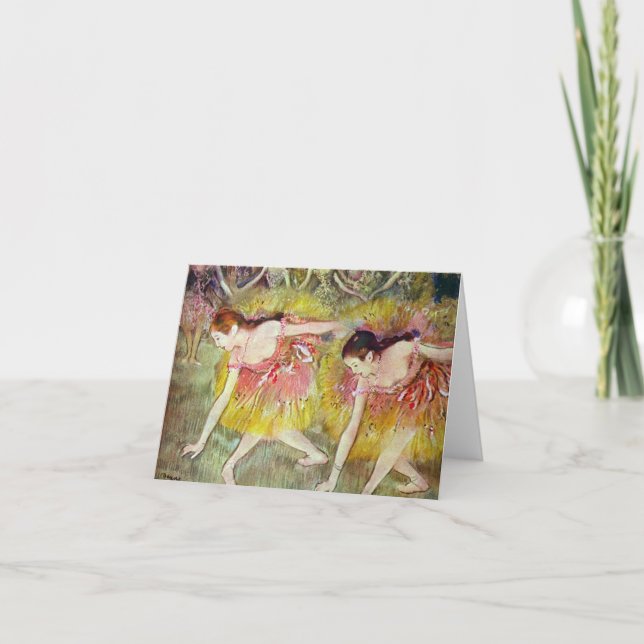 Edgar Degas - Balletttänzer Karte (Vorderseite)