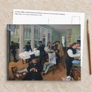 Edgar Degas - Baumwollbüro in New Orleans Postkarte
