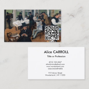 Edgar Degas - Baumwollbüro New Orleans - QR Code Visitenkarte
