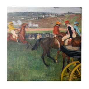Edgar Degas - Bei den Pferderennen Fliese