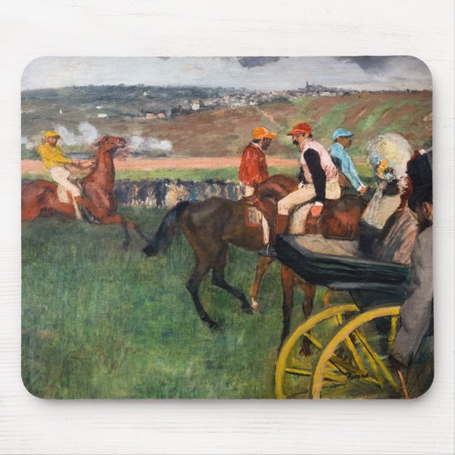Edgar Degas - Bei den Rennen Mousepad (Vorne)