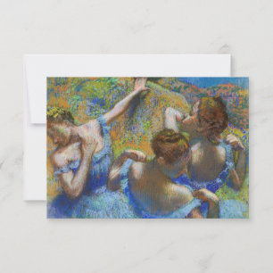 Edgar Degas - Blaue Tänzerinnen Dankeskarte