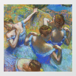 Edgar Degas - Blaue Tänzerinnen Fensteraufkleber