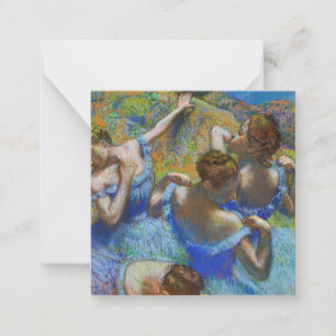 Edgar Degas - Blaue Tänzerinnen Mitteilungskarte