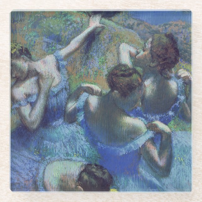 Edgar Degas| Blue Dancers, c.1899 Glasuntersetzer (Vorderseite)