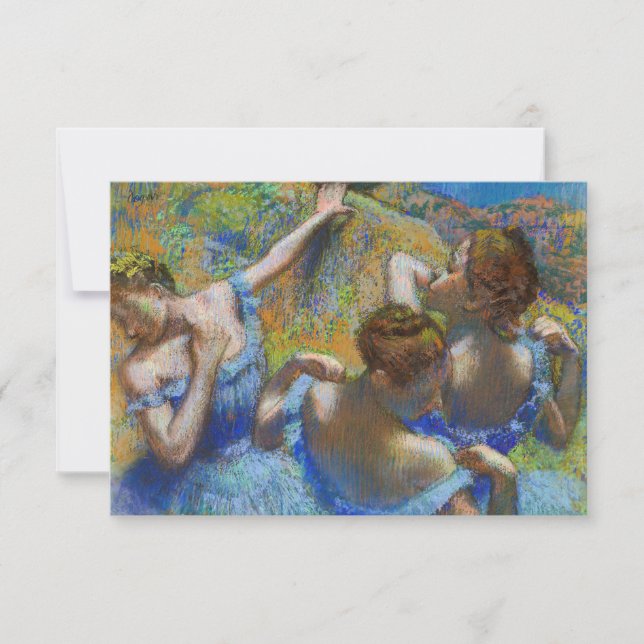 Edgar Degas - Blue Dancers Dankeskarte (Vorderseite)