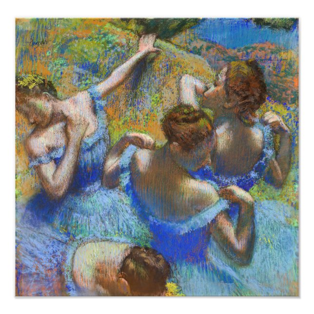 Edgar Degas - Blue Dancers Fotodruck (Vorne)