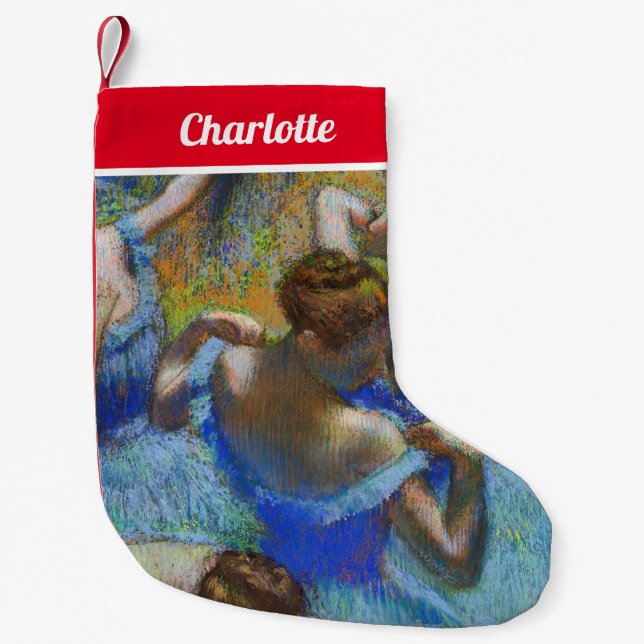 Edgar Degas - Blue Dancers Kleiner Weihnachtsstrumpf (Vorderseite)