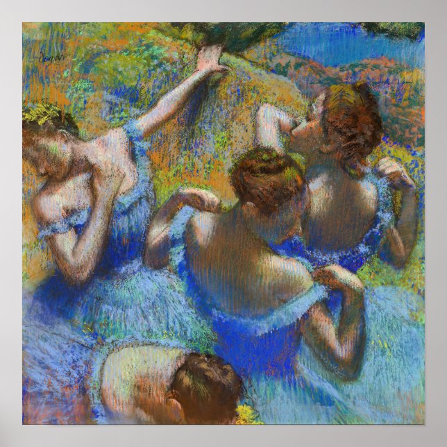 Edgar Degas - Blue Dancers Poster (Vorne)