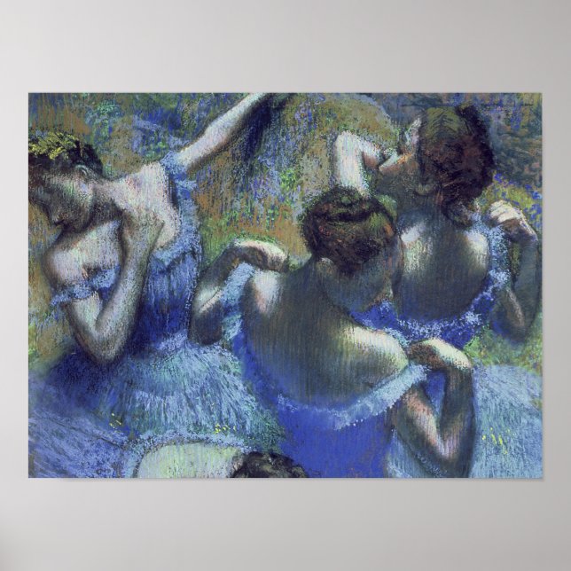 Edgar Degas - Blue Dancers Poster (Vorne)