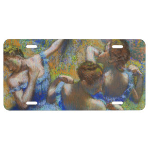 Edgar Degas - Blue Dancers US Nummernschild